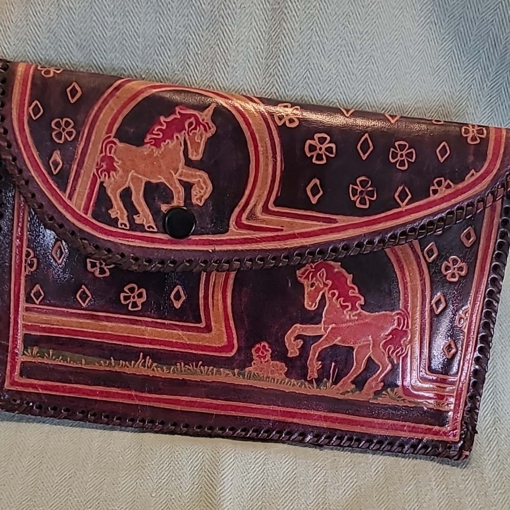 Leather Envelope Mural Purse (set)